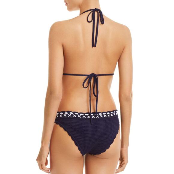 Shoshanna Women's Navy Blue Crochet Knit Beach Swim Bottom XL NWT - Picture 2 of 4